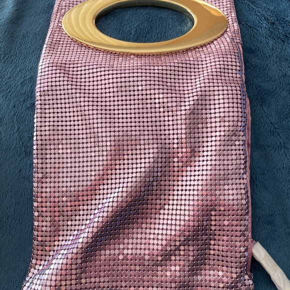 Retro Iman Dusty Rose Sequin Clutch - Picture 5 of 6